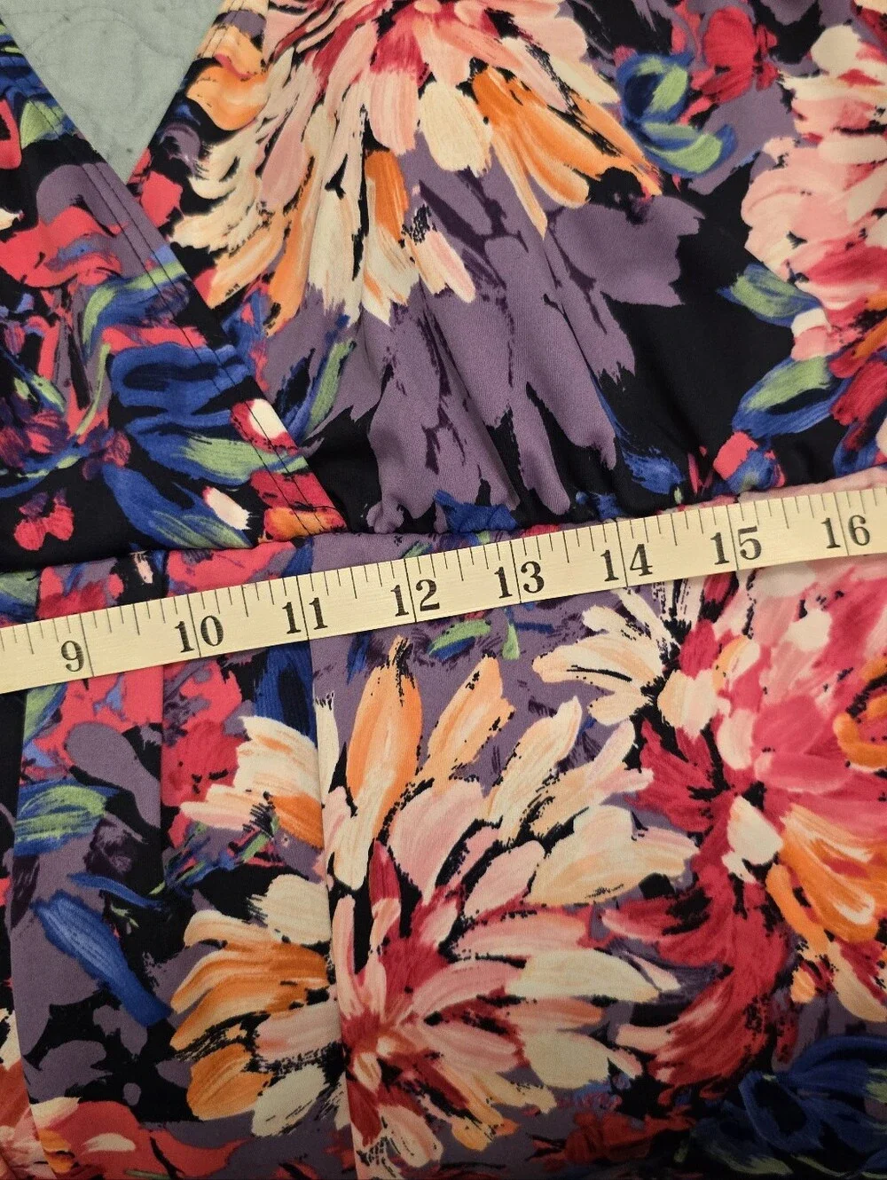 Coco Reef Floral One-Piece Swimdress in Navy, Purple, Pink, Peach - Picture 6 of 10